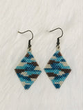 Beaded Camo Earrings