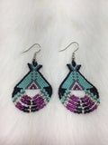 Colorful Native Beaded Tipi Earrings