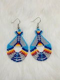 Colorful Native Beaded Tipi Earrings