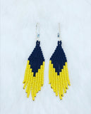 Black Top Fringe Earrings