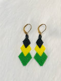 Triple Diamond Earrings