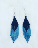 Black Top Fringe Earrings