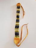 Leather Chockers with Bone & Glass Beads