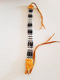 Leather Chockers with Bone & Glass Beads
