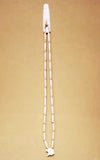Men's Native Necklace With Eagle Pendant (Bone, Stone)