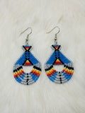 Colorful Native Beaded Tipi Earrings