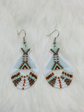 Colorful Native Beaded Tipi Earrings