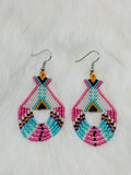Colorful Native Beaded Tipi Earrings