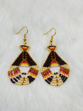 Colorful Native Beaded Tipi Earrings