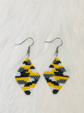 Beaded Camo Earrings