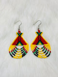 Colorful Native Beaded Tipi Earrings