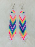 Neon Fringe Earrings