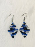 Beaded Camo Earrings