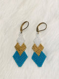 Triple Diamond Earrings