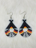 Colorful Native Beaded Tipi Earrings