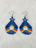 Colorful Native Beaded Tipi Earrings