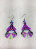 Colorful Native Beaded Tipi Earrings