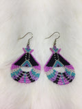 Colorful Native Beaded Tipi Earrings