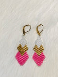 Triple Diamond Earrings