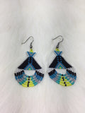Colorful Native Beaded Tipi Earrings