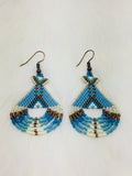 Colorful Native Beaded Tipi Earrings