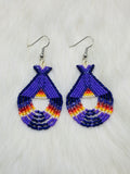 Colorful Native Beaded Tipi Earrings