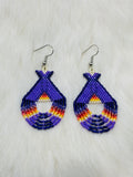 Colorful Native Beaded Tipi Earrings