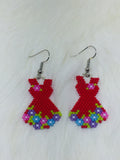 Red Dress Earrings
