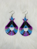 Colorful Native Beaded Tipi Earrings