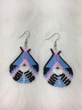 Colorful Native Beaded Tipi Earrings
