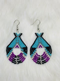 Colorful Native Beaded Tipi Earrings