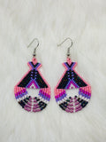 Colorful Native Beaded Tipi Earrings