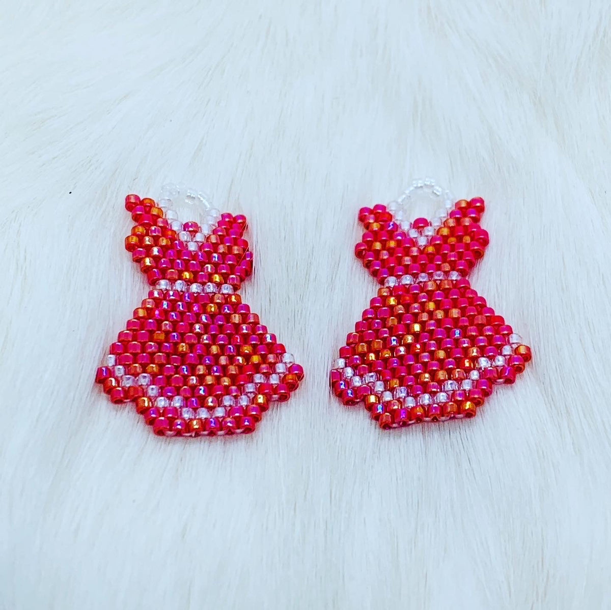 red dress earrings pattern MMIW Red Dress Beading Pattern