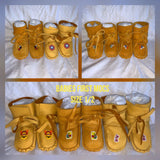 Baby's First Moccasins (Wrap Around Style, With Beadwork)