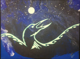 Painting illuminated with regular light.