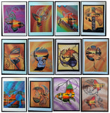Set of 10 Cards, Prints of Original Indigenous Paintings