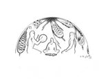 11"x14" ink drawing - First Sweat - The Spiritual Journey Within The Four Directions of Reconciliation
