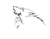 11"x14" ink drawing - Wolf Spirit - The Spiritual Journey Within The Four Directions of Reconciliation