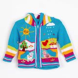 Children's Knitted Wool Sweater / Toddler Hoodie