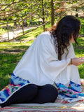 Hand-Woven Pashmina Wool Inca Ethnic Poncho / Fall Cape (Women)