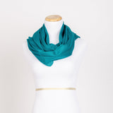 Deep Emerald Green Pashmina Hand-Woven Scarf / Shawl