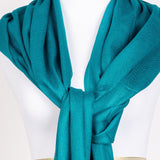 Deep Emerald Green Pashmina Hand-Woven Scarf / Shawl