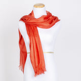 Coral Pashmina Boho Scarf / Shawl