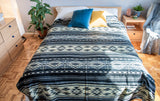 Reversible Alpaca Wool Woven Native Inca Tribal Blanket (Queen)