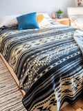 Alpaca Wool Tribal Boho Blanket (Queen)