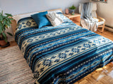 Native Tribal Alpaca Wool Woven Blanket