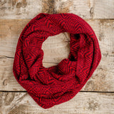 Lilac Purple Alpaca Wool Infinity Scarf