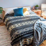 Alpaca Wool Tribal Boho Blanket (Queen)