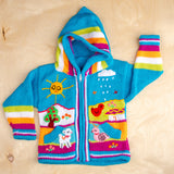 Girls Wool Knitted Sweater, Animal Jacket, Baby Cardigan