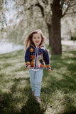 Kids Handknitted Embroidered Wool Sweater / Toddler Hoodie